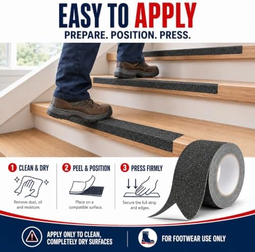 GGR Supplies NST-20C Gray Non-Skid Tape, 2 Inch x 60 Ft