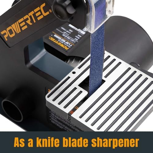 POWERTEC 1x30 Sanding Belts, 6PK, 60 Grit Zirconia 1 x 30 inch Sanding Belts for Belt Grinder, Belt and Disc Sander, Knife Sharpening, Woodworking, Metalworking, Derusting (413006Z-6)
