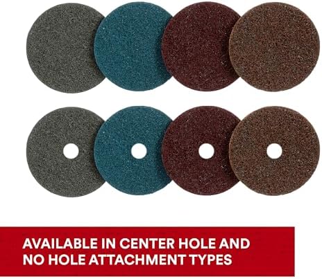 Cubitron Surface Conditioning Disc for Sanding – Metal Surface Prep – Hook and Loop – Aluminum Oxide – Medium Grit – 5” diam. – Pack of 10