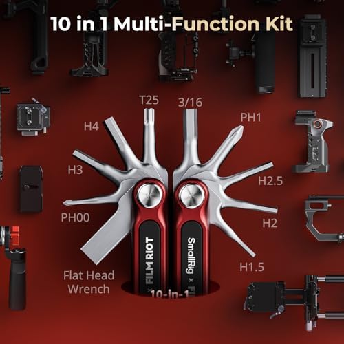 SmallRig x FILM RIOT 10-in-1 Folding Tool Set (Red) - 4813