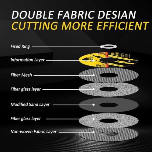 Cut Off Wheels 3 Inch, 110 Pack with Mandrel Kit for Die Grinder
