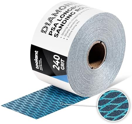 toolant Diamond Shape 240 Grit Sandpaper Roll, 2-3/4" Wide 10Yard Longboard