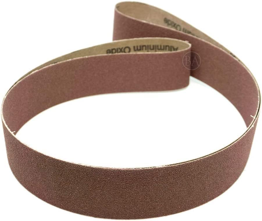 Benchmark Abrasives 2” x 72” Inch Sanding Belts with Aluminum Oxide Sand Paper for Metal Grinding, Sanding, Knife Polishing, Surface Blending Belt Sander Paper Belt for Woodworking (6 Pack), 120 Grit