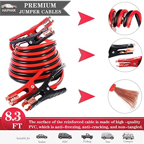 Car Emergency Roadside Kit Car Safety Kits for Vehicles with Jumper Cables