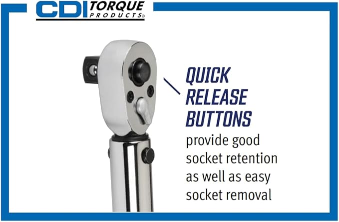 CDI 1501MRPH 1/4-Inch Drive Adjustable Micrometer Torque Wrench, Torque Range 20 to 150-In.lbs