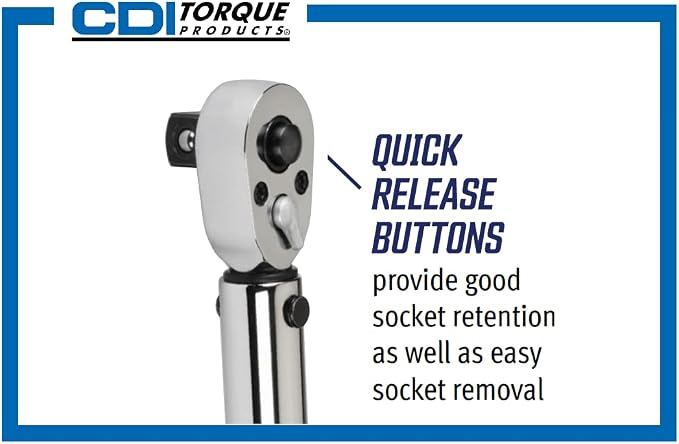 Industrial Brand CDI Torque 2502MRPH 3/8-Inch Drive Adjustable Micrometer Torque Wrench, Torque Range 30 to 250-Inch-Pounds