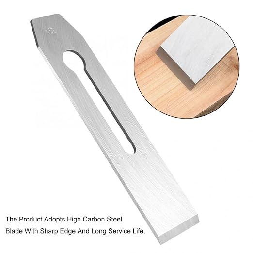 10 Pack Bench Hand Plane Blade Replacement Woodwork Planer Cutter Wide Iron Blades Steel Carpentry Edge Trimming Saw for Woodworking Tool (10 Pack 51mm)