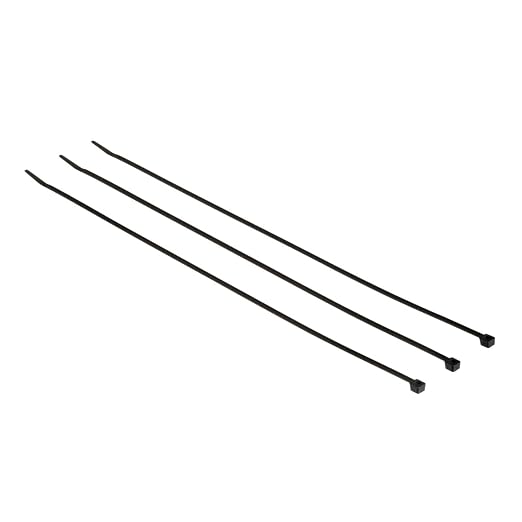 3M Standard Cable Tie, Black/Nylon, 50 lbs. Tensile, 15 inches, Pack of 500 | CT15BK50-D