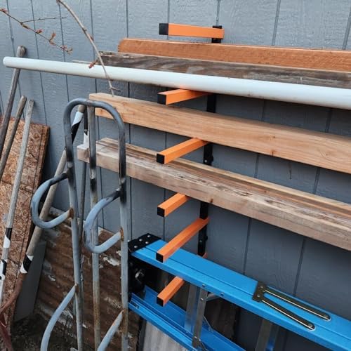 ECOTRIC 6 Pair of 6 Levels Shelf Lumber Rack Lumber Storage Rack Lumber