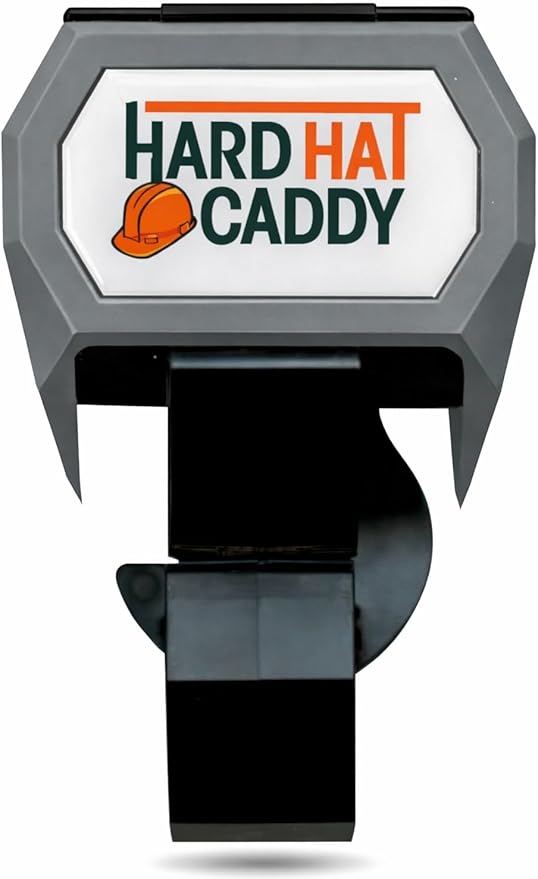 Hard Hat Caddy, All in One PPE Organizer with Magnetic Backing, Belt Clip, & Hook, Compatible with Safety Gear Brands
