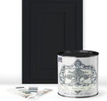 ALL-IN-ONE Paint by Heirloom Traditions, Iron Gate (Black), Quart - Durable cabinet and furniture paint. Built in primer and top coat, no sanding needed. Includes our 30 featured color card.