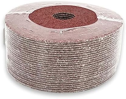 VSM 25-Pack - 5 inch 50 Grit (Medium) - Ceramic Plus Resin Fiber Disc with Top-Size, Tear-Resistant Fiber Backing, Durable, Hand-Held Machine Compatible Sanding Discs