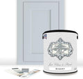 ALL-IN-ONE Paint by Heirloom Traditions, Stormy (Pastel Blue), Gallon - Durable cabinet and furniture paint. Built in primer and top coat, no sanding needed. Includes our 30 featured color card.
