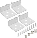 Aifeier ET 2 Sets Pivot Hinges Stainless Steel Silver Heavy Duty Concealed Shaft Door Hinges with Bushing for Wood Doors, Drawers, Furniture Cabinets, Wardrobe, Showcase, etc