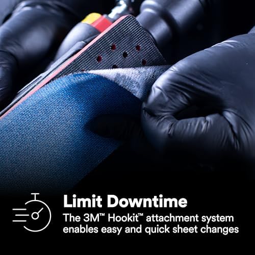 3M Hookit Blue Net Abrasive Sheet Roll 36474, 220+, 115 mm x 10 m, 1 Roll, Fast-Cutting, Long-Lasting Abrasive, for Collision Repair