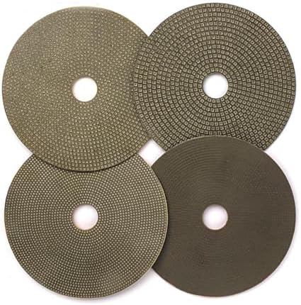 7" Electroplated Diamond Polishing Pads- 400 Grit Wet Dry Sanding for Granite Marble Concrete Ceramics Glass (7"-400 Grit-2PCS)
