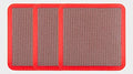 KGS Diamond PRO-PAD Hand Polishing 75x75x10 mm (3 Pack, Grit 200 (red))