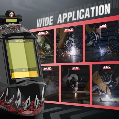 YESWELDER Smart Auto-Shade Welding Helmet with Digital Filter