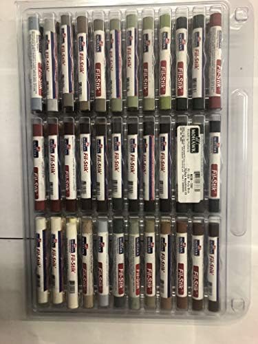 Fil Stik Putty Stick 72 Count Clear Semi-hard Waterproof Filler Putty Stick for Wood and Plastic