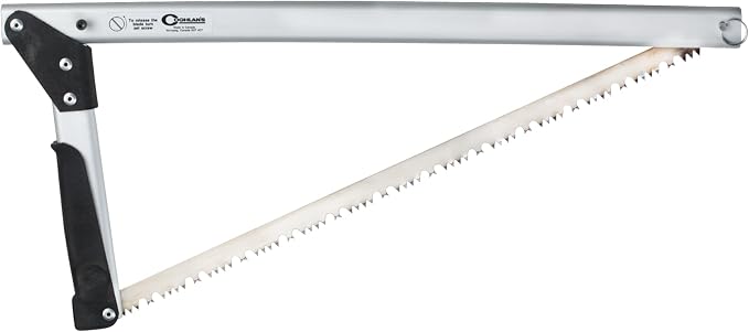 Coghlan's Folding Saw, 21-Inch Lightweight Hand Saw for Camping, Hiking, and Pruning; Durable Anodized Aluminum Frame and Steel Blade; 15 oz. Portable Design for Efficient Wood Cutting