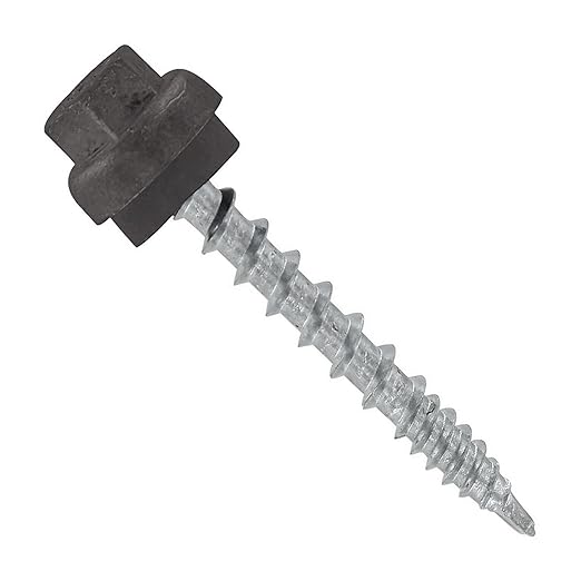 Fasteners Plus ST Fastening #10 x 1-1/2" ZXL Woodbinder Metal Roofing Screws Metal-to-Wood Charcoal Gray (Pack of 250)