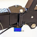 PACLOCK's 80-Series Trailer Hitch Lock, UCS, 600" Pin for 6" Applications, High Performance 6-Pin Cylinder, Keyed Differently w/ 2 Keys, Blue