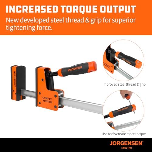 JORGENSEN 36-Inch Parallel Bar Clamp 2-Pack & Parallel Clamp Extender