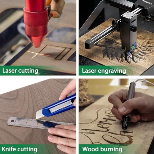 18 Pack Walnut Plywood Sheets 12x12x1/8 Inch,3mm Plywood for Laser Cutting & Engraving,Unfinished Wood for Crafts,Wood Burning,Architectural Models