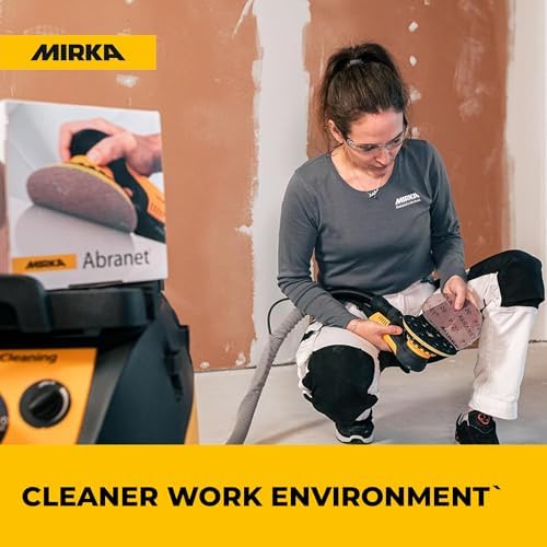 Mirka Abranet 6 Inch Assortment Mesh Sanding Discs, Hook and Loop, 35 Pack