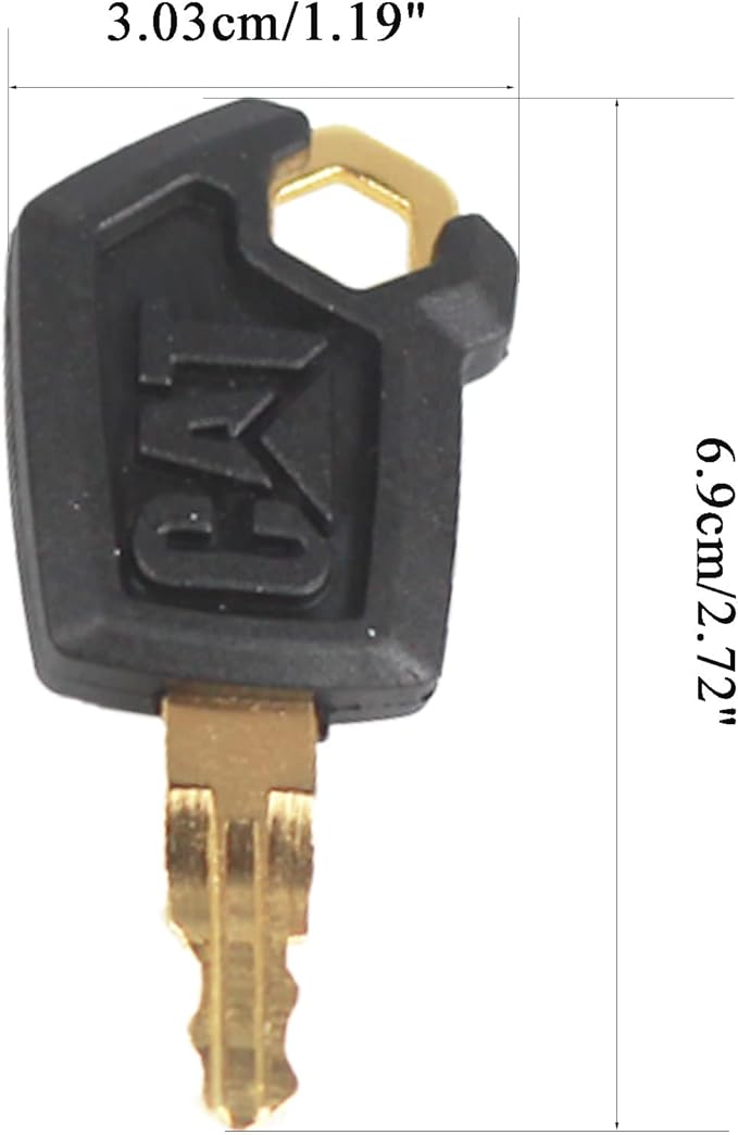 Cat Keys Replacement for Cater-Pillar Heavy Equipment 5P8500 (Pack of 10)