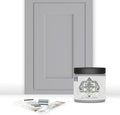 ALL-IN-ONE Paint by Heirloom Traditions, Cobblestone (Gray with subtle Blue Undertones), 8oz Sample - Durable cabinet and furniture paint. Built in primer and top coat, no sanding needed. Includes our