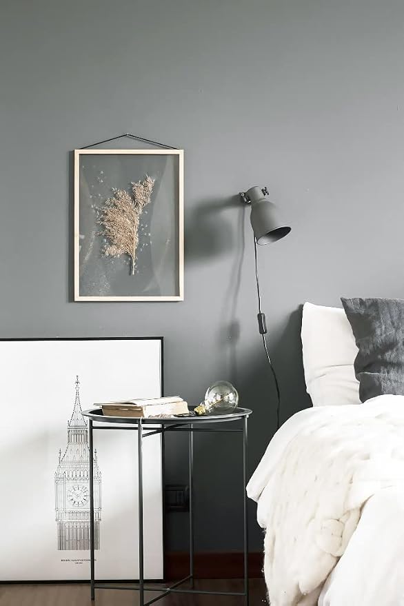 Safiyya Grey Peel and Stick Wallpaper Grey Contact Paper Wall Paper Removable Decorative Self Adhesive Wallpaper Vinyl Rolls for Wall 118"x17.7"