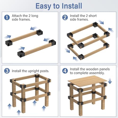 Workbench Bracket Kit 4PCS, Heavy Duty 3-Way Brackets