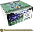 Jake Sales #10 x 3-1/2" Bronze Coated Multipurpose Wood Screw Torx/Star Drive Flat Head - Exterior Coated - ACQ Compatible - Full Box 1,200 Screws