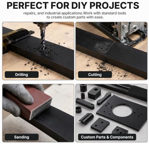 StoneArk 1PCS Tangent Poly Lumber 1x4 (0.75"X3.5"X36") HDPE Plastic Board
