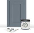 ALL-IN-ONE Paint by Heirloom Traditions, Haven (Heather Blue), 8oz Sample - Durable cabinet and furniture paint. Built in primer and top coat, no sanding needed. Includes our 30 featured color card.