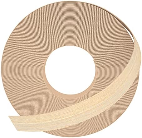 GSCIT Club Maple Edge Banding, 3/4 inch x 25ft Wood Edge Banding Pre-glued Flexible, Veneer Tape Banding for Cabinet Repair Furniture Restoration