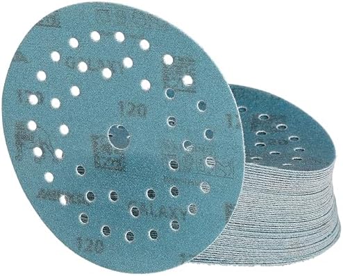 Mirka Galaxy Multifit 5 Inch Ceramic Sandpaper 120 Grit Hook & Loop 50 Pack
