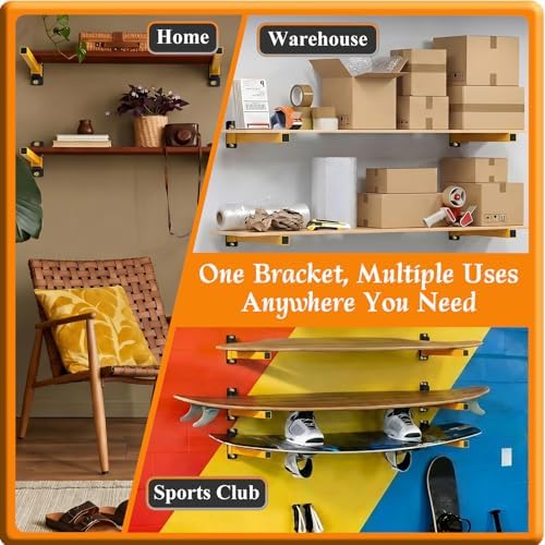 Lumber Storage Rack, Separate & Adjustable & Space-saving Wall 6 PACK