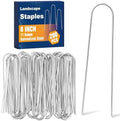 Whonline 200 Pack Landscape Staples, 6 Inch Round-top Garden Stakes