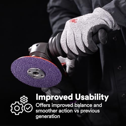 3M Cubitron 3 Abrasive Fibre Disc 33498, 80+, 7 in x 7/8 in, Precision Shaped Ceramic Grain, High Cut Rate, Long Life Abrasive Disc for Metal Finishing, Weld Removal, and Paint Stripping, Pack of 5