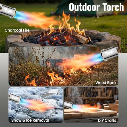 KOACKL 24" CSA Propane Torch Gun 2372°F Adjustable Flame Campfire