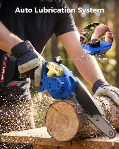 8 inch Mini Chainsaw with 1000W Brushless Motor