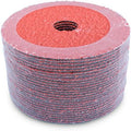 BHA Ceramic Resin Fiber Grinding and Sanding Discs, 5” x 7/8”, 36 Grit - 25 Pack
