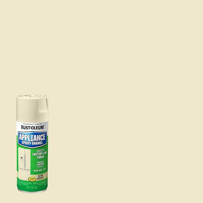 Rust-Oleum 210372-6PK Specialty Appliance Epoxy Spray Paint, 12 oz, Biscuit, 6 Pack