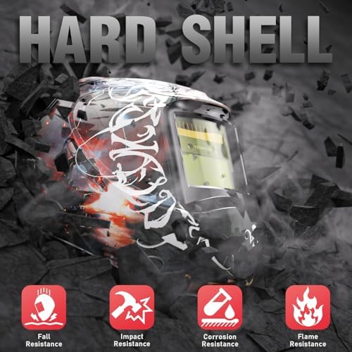 YESWELDER Auto Darkening Welding Helmet 1/1/1/1 True Color, LYG-L600A