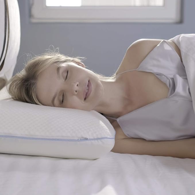 Side Sleeper Memory Foam Pillow – Cooling, Skin-Friendly Cervical Neck Support | Orthopedic with Removable Cover for Proper Posture & Comfortable Sleep