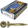 Jake Sales #8 x 1 Gold Star Wood Screw, T-20 Star/Torx Drive, Flat Head - (5 Pound Box) ~1,380 Screw Count