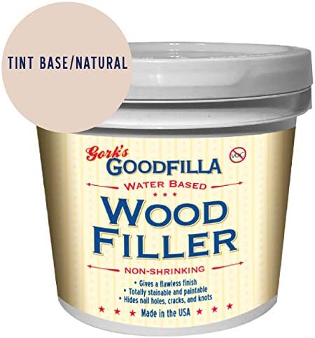 Goodfilla Neutral Base,1 Gallon (13.5lbs) Wood and Grain Filler, Stainable, Tintable, Sandable, Zero Waste, Non-Toxic, USA Made
