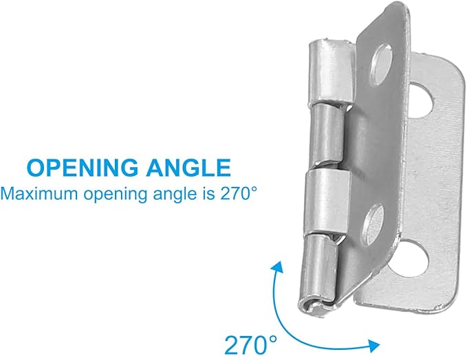 PATIKIL Small Butt Hinges 3/4 Inch, 10 Pack Mini Jewelry Box Hinge with Screw for Jewelry Wooden Boxes Cabinet Drawer Doors Gate, Silver